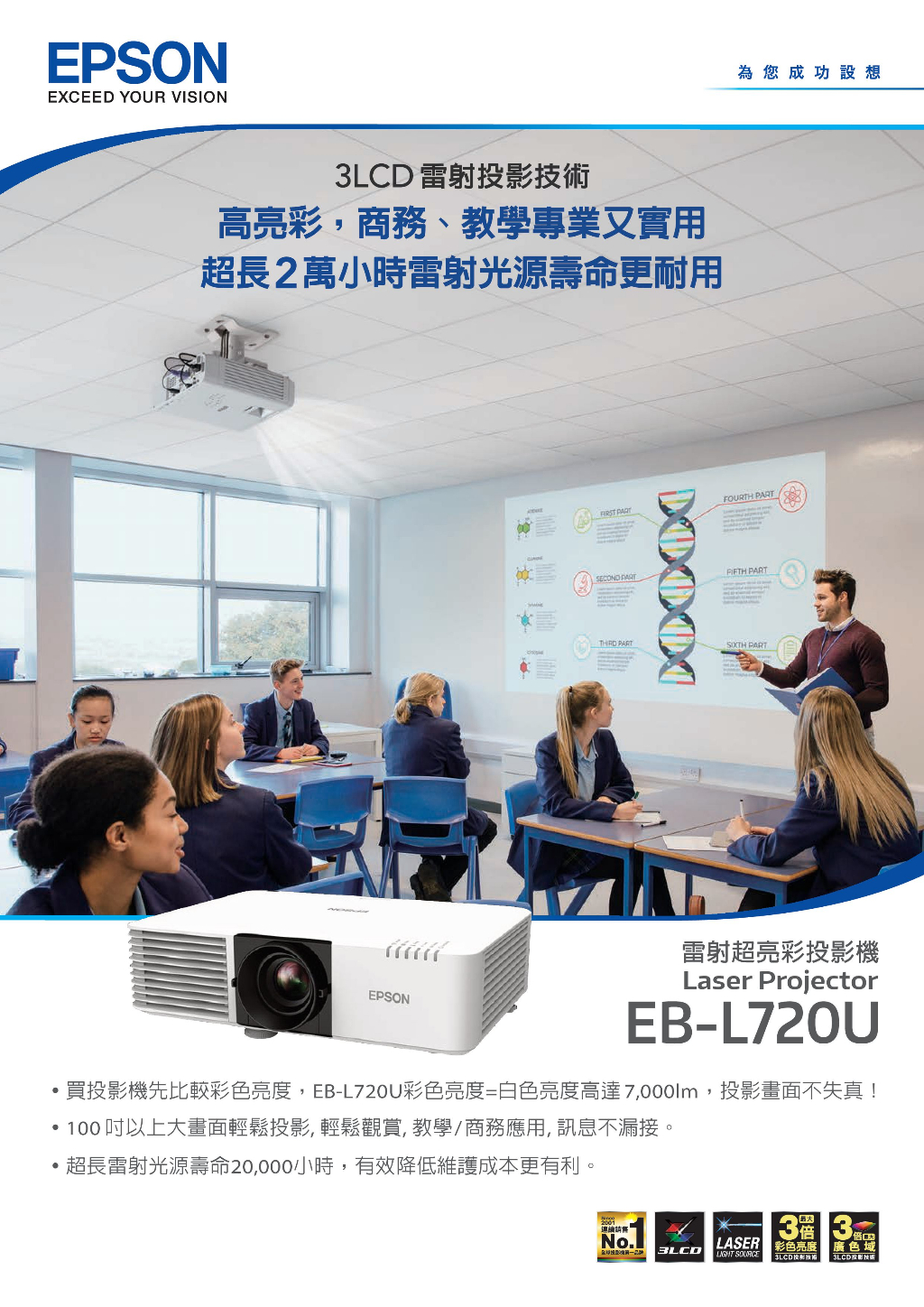 【天竺國音響精品館】EPSON EB-L720U 商務雷射投影機 /台灣公司貨 | 蝦皮購物
