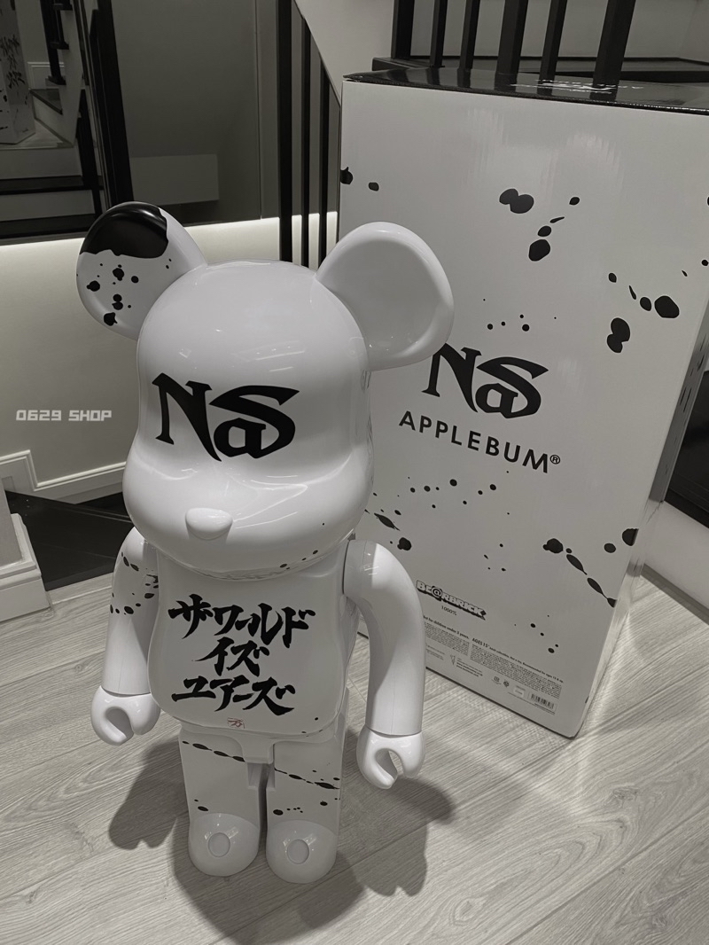 BE@RBRICK NAS X APPLEBUM 聯名款1000% 庫柏力克熊暴力熊