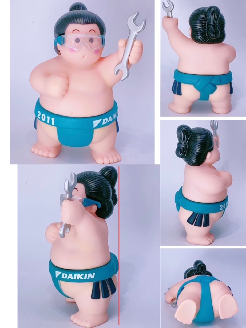 DAIKIN　ダイキン　2011　フィギュア　ノベルティ　大金寶寶　相撲 DAIKIN ダイキン 2011 フィギュア ノベルティ 大金寶寶 相撲