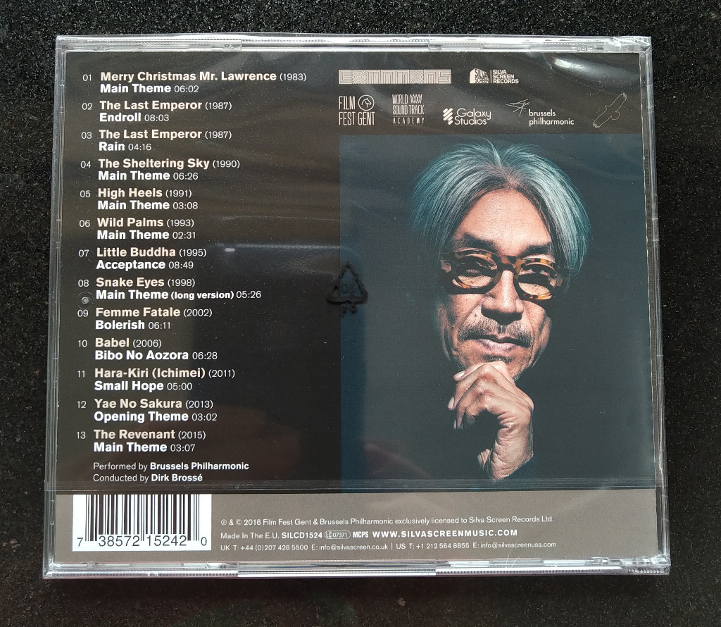 坂本龍一電影配樂全紀錄CD Ryuichi Sakamoto: Music For Film 板本龍一 