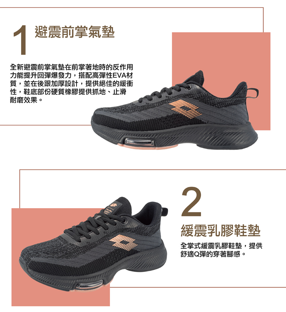 LOTTO 樂得 女鞋 緩震 紓壓 推進 SP880 氣墊鞋 慢跑鞋 運動鞋 LT2AWR6357 | 蝦皮購物