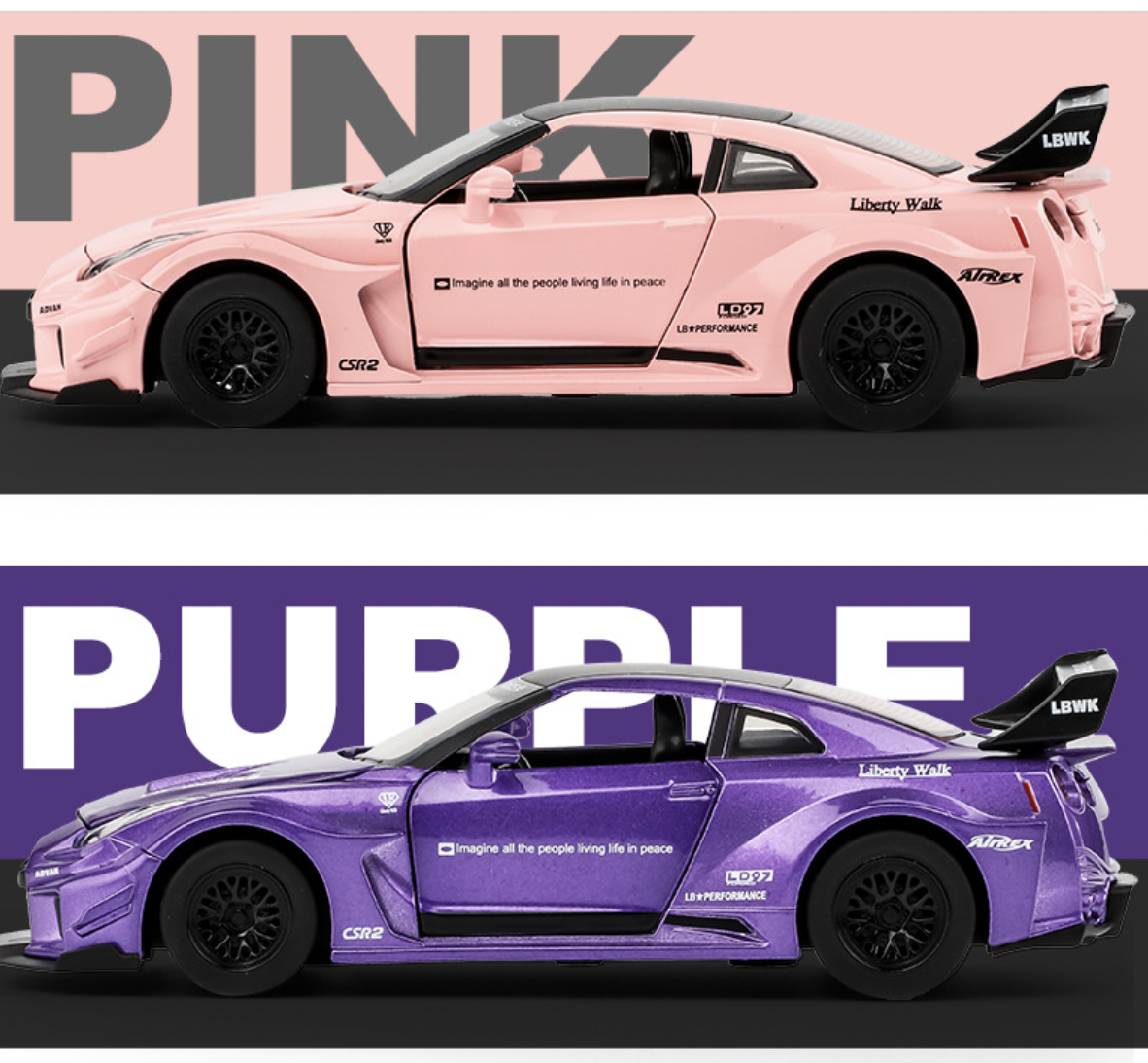 ⭐️~[淺口袋]~⭐️ 日產 Nissan GTR GT-R CSR2 東瀛戰神 改裝版 1:32 合金車 仿真模型車 | 蝦皮購物