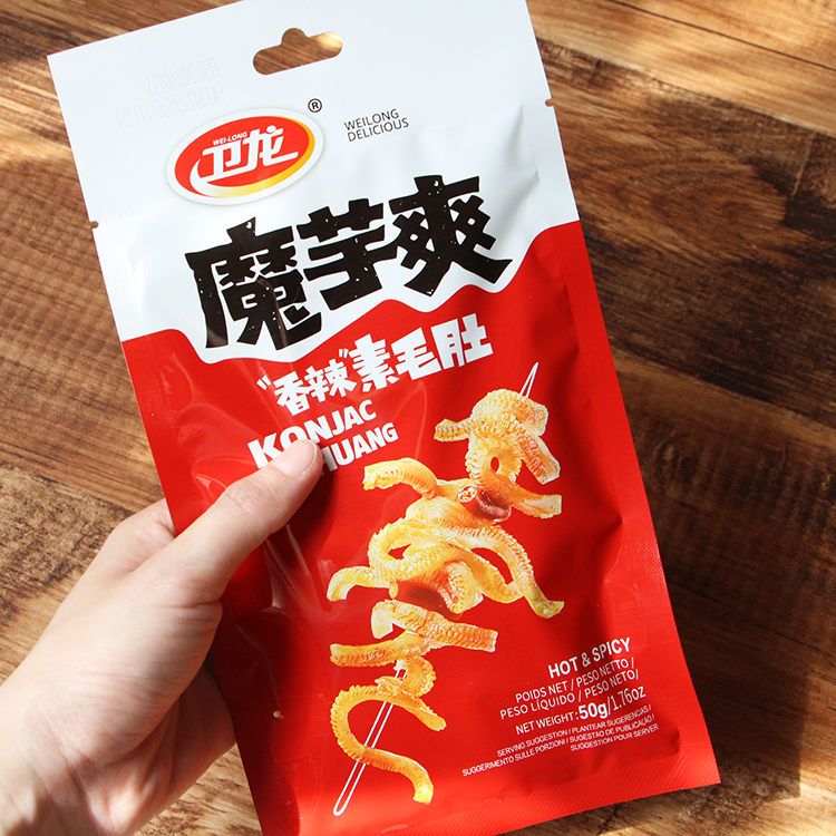 【台灣官方代理】衛龍 魔芋爽 50g/袋(6入) 風吃海帶 素毛肚 (香辣 麻辣 酸辣) 海帶 海帶 卫龙 下酒菜 全素 | 蝦皮購物