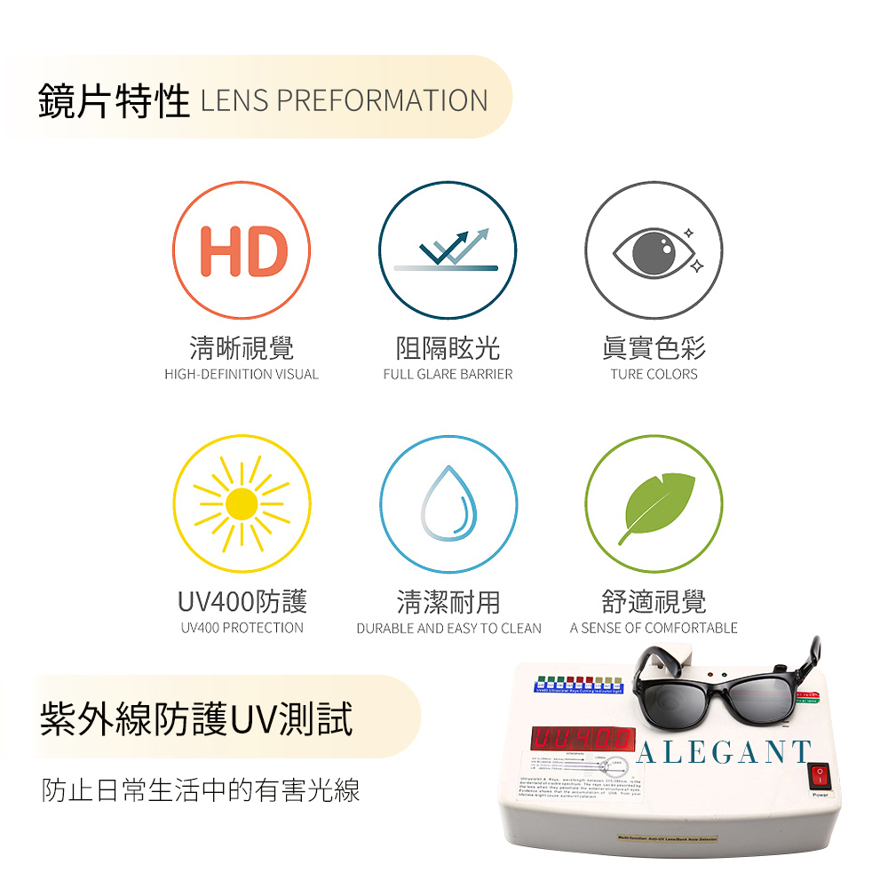 ALEGANT│輕時尚靜瑟黑果凍透視金屬鏡框設計墨鏡│UV400太陽眼鏡│高第的靜瑟曲線 | 蝦皮購物