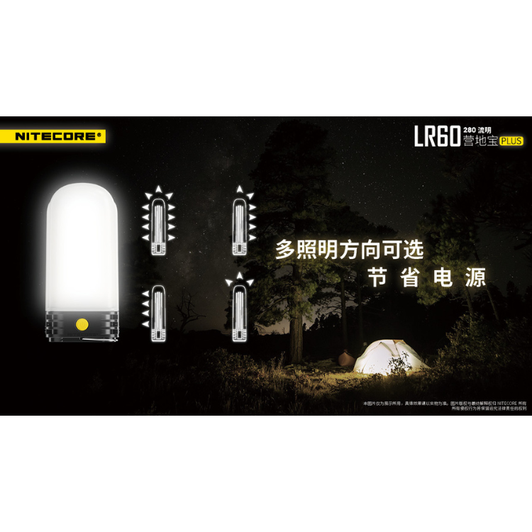 祈滕【NITECORE】LR60 現貨 三合一快充露營燈 配有手繩 續航可達150小時 | 蝦皮購物