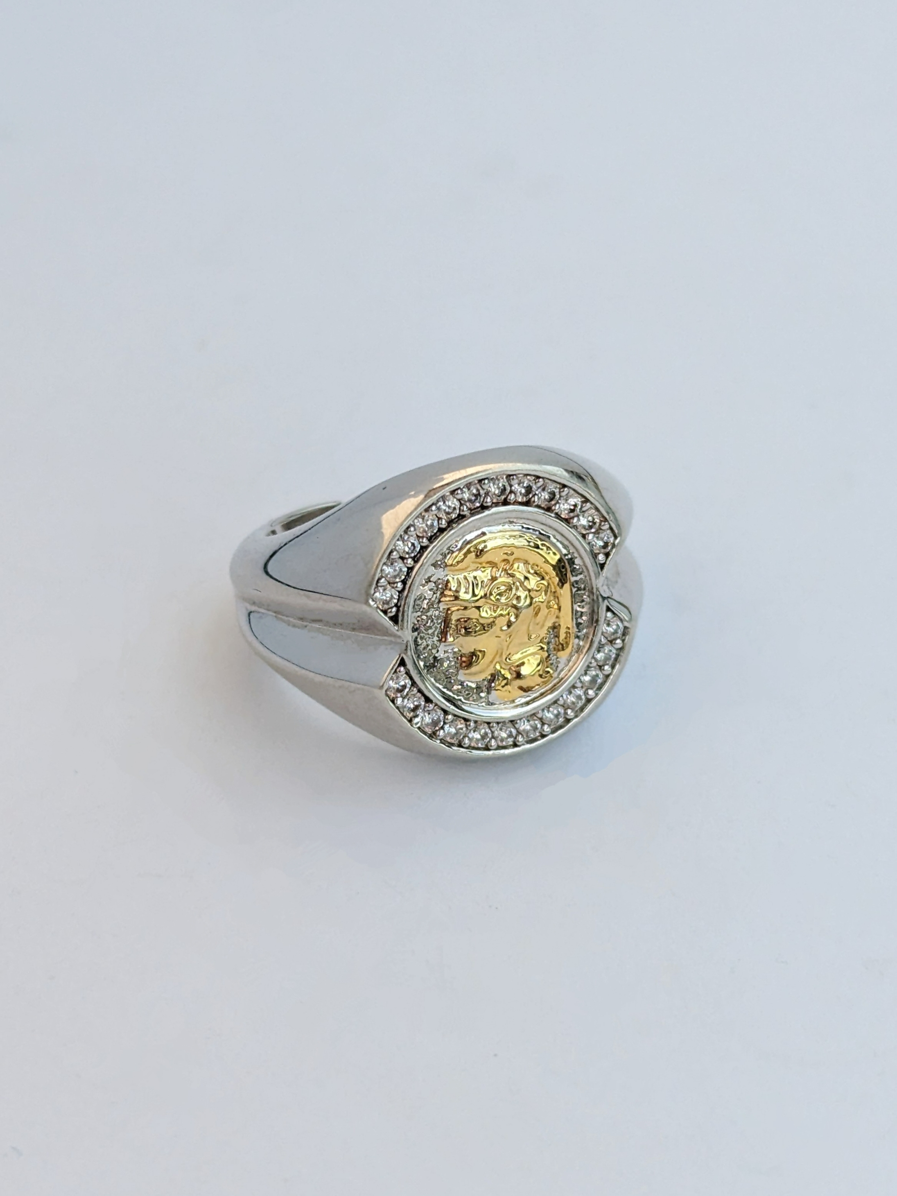 Almighty ALM / Athena Ring 戰爭女神雅典娜 古幣鍍金戒指 尾戒 潮流男女小眾 | 蝦皮購物