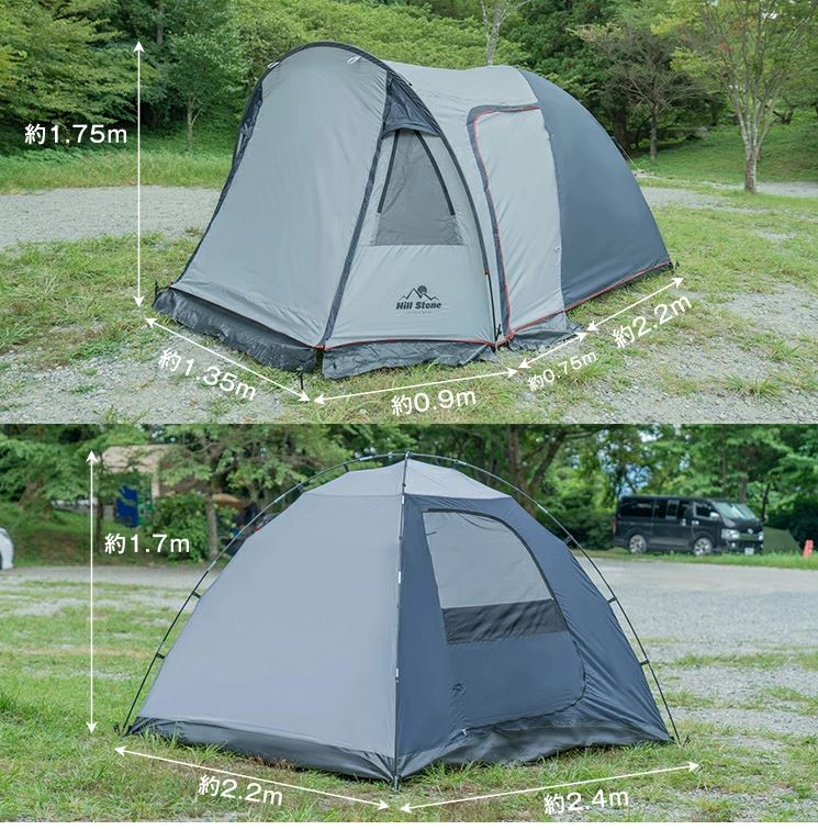 Monkey CAMP】一房一廳帳3-4人家庭帳帳篷蒙古包帳篷雙層帳篷野營
