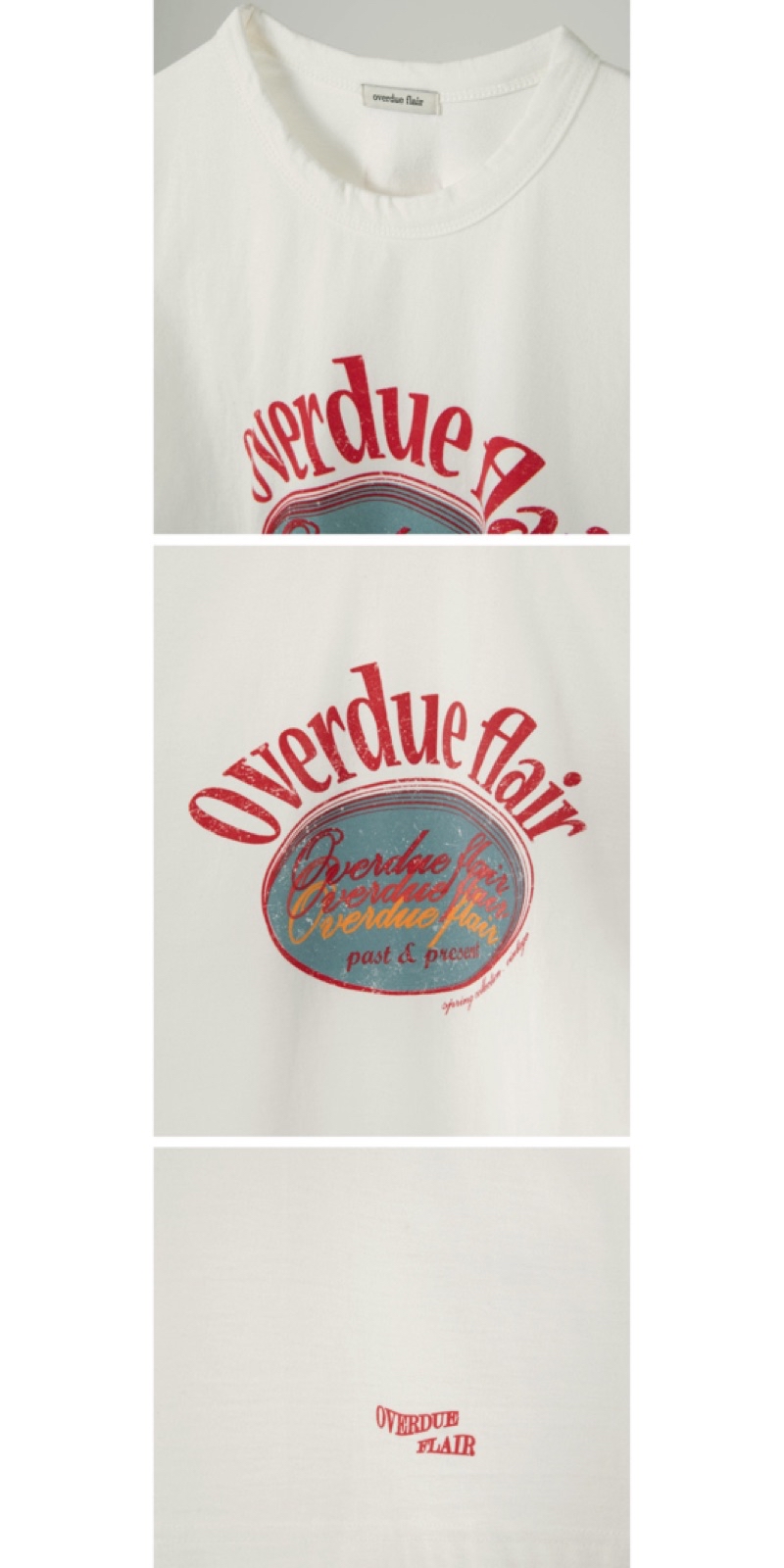 overdue flair ♥ OVERDUE BOXY T/追跡付 OVERDUE BOXY T_CHARCOAL - overdue flair