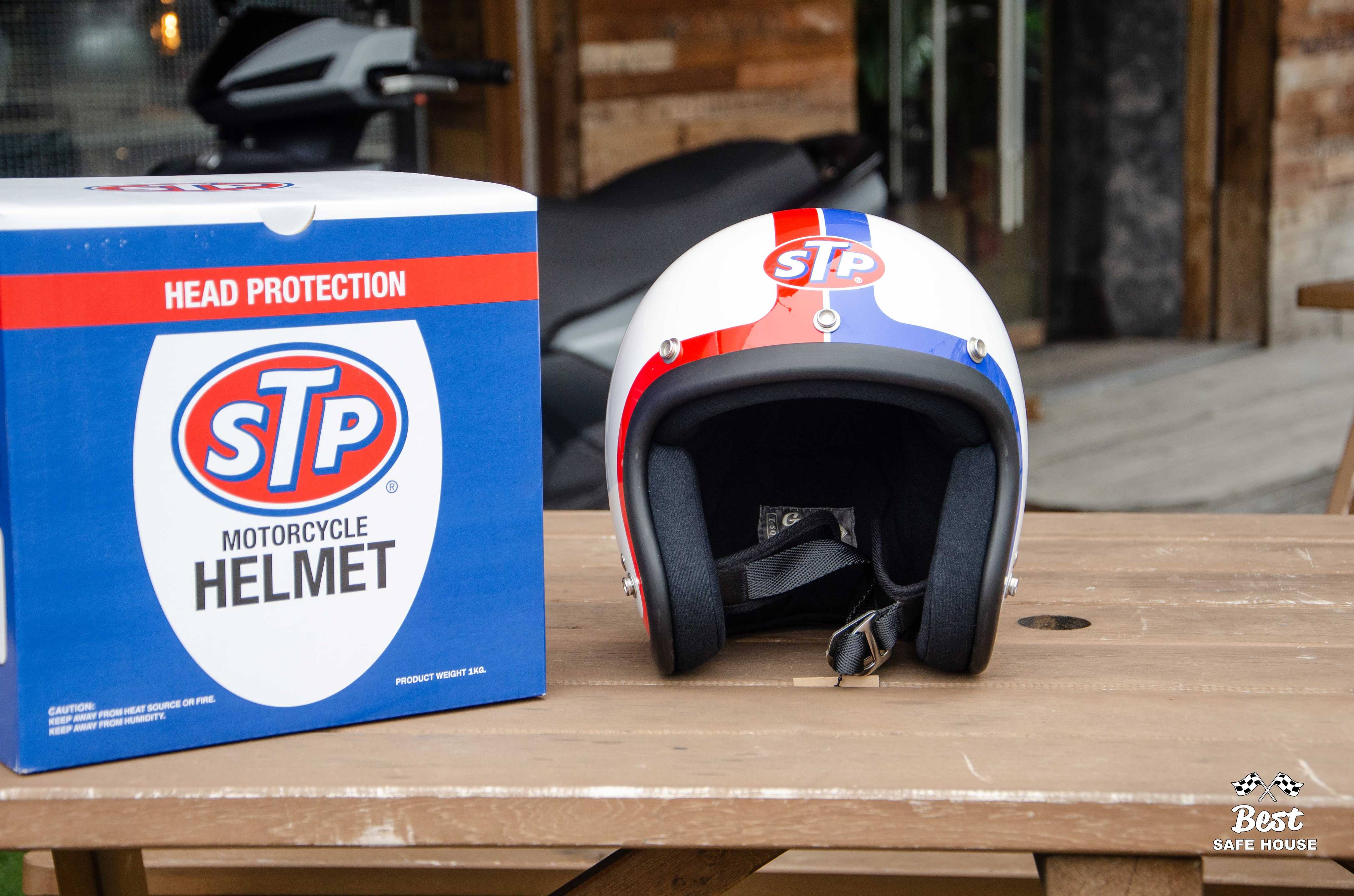 貝斯特安全屋gallop x STP 限量聯名款復古帽彩繪old school 風格3/4 安全帽復古白彩繪| 蝦皮購物