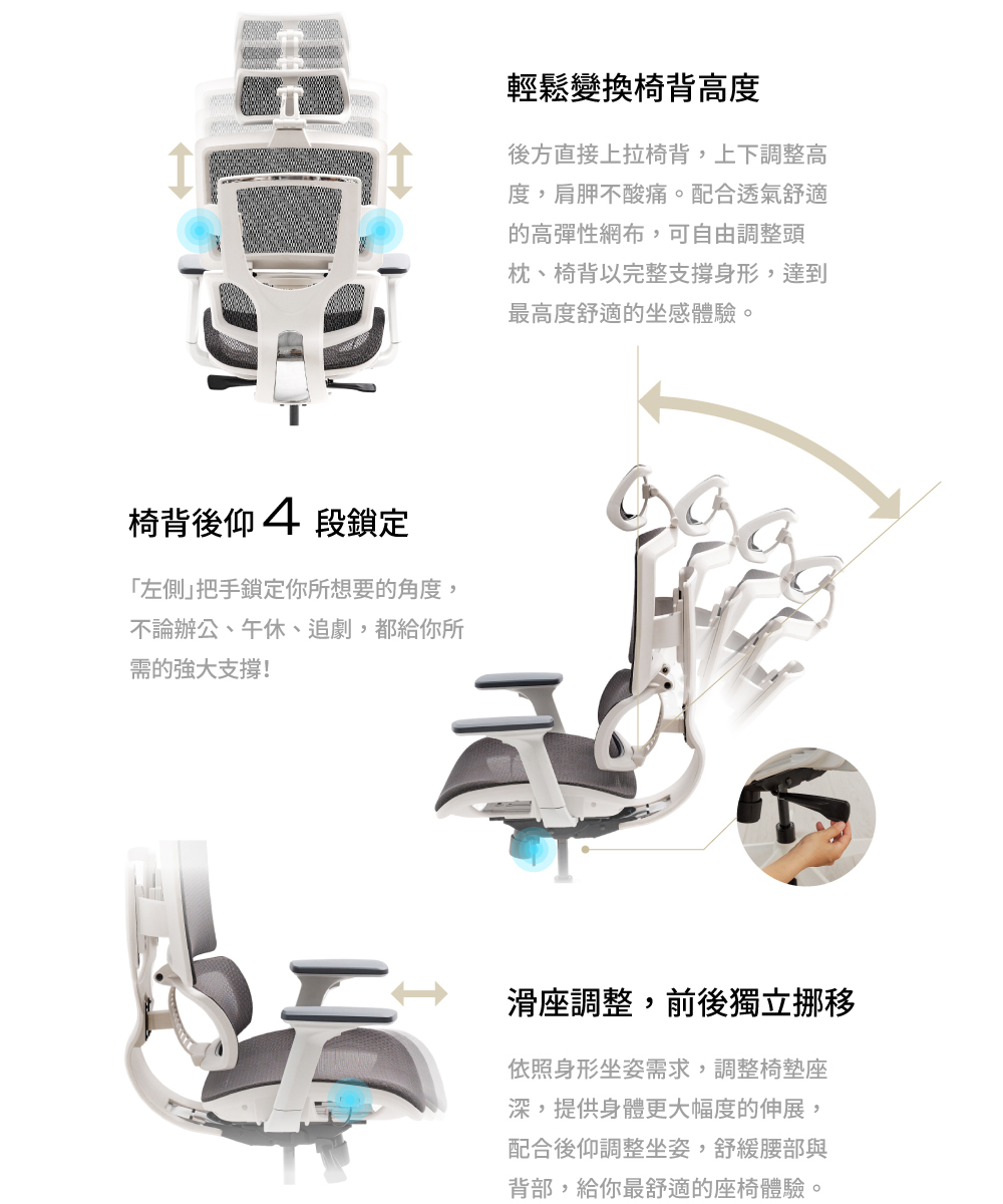 完美主義 | 透氣頭靠duke公爵電腦椅 電腦椅 辦公椅 工作椅 會議椅 升降椅 椅【I0024】 | 蝦皮購物