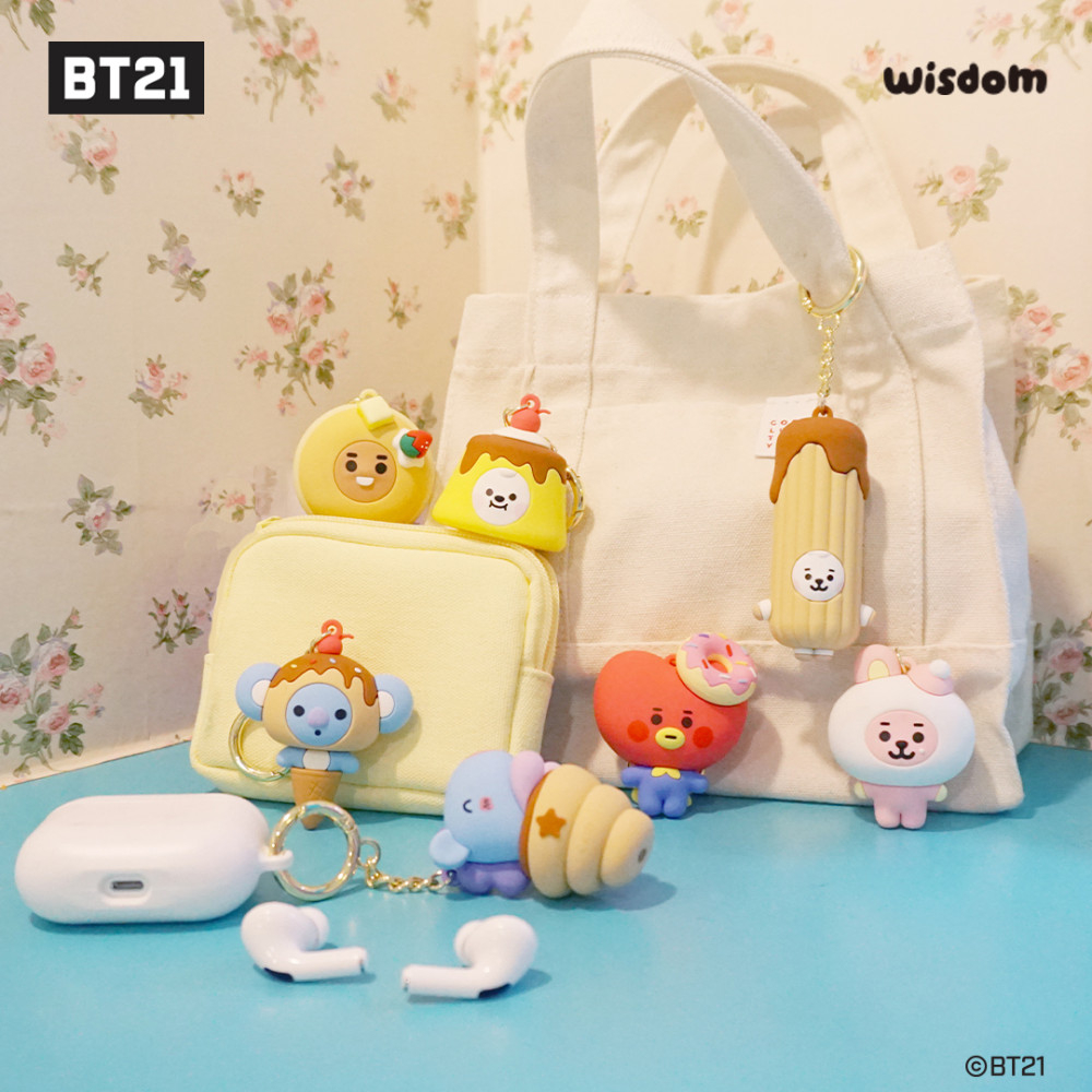 【預購】BT21 BABY 甜點吊飾鑰匙圈 x WISDOM LINE FRIENDS RJ吉拿棒 | 蝦皮購物