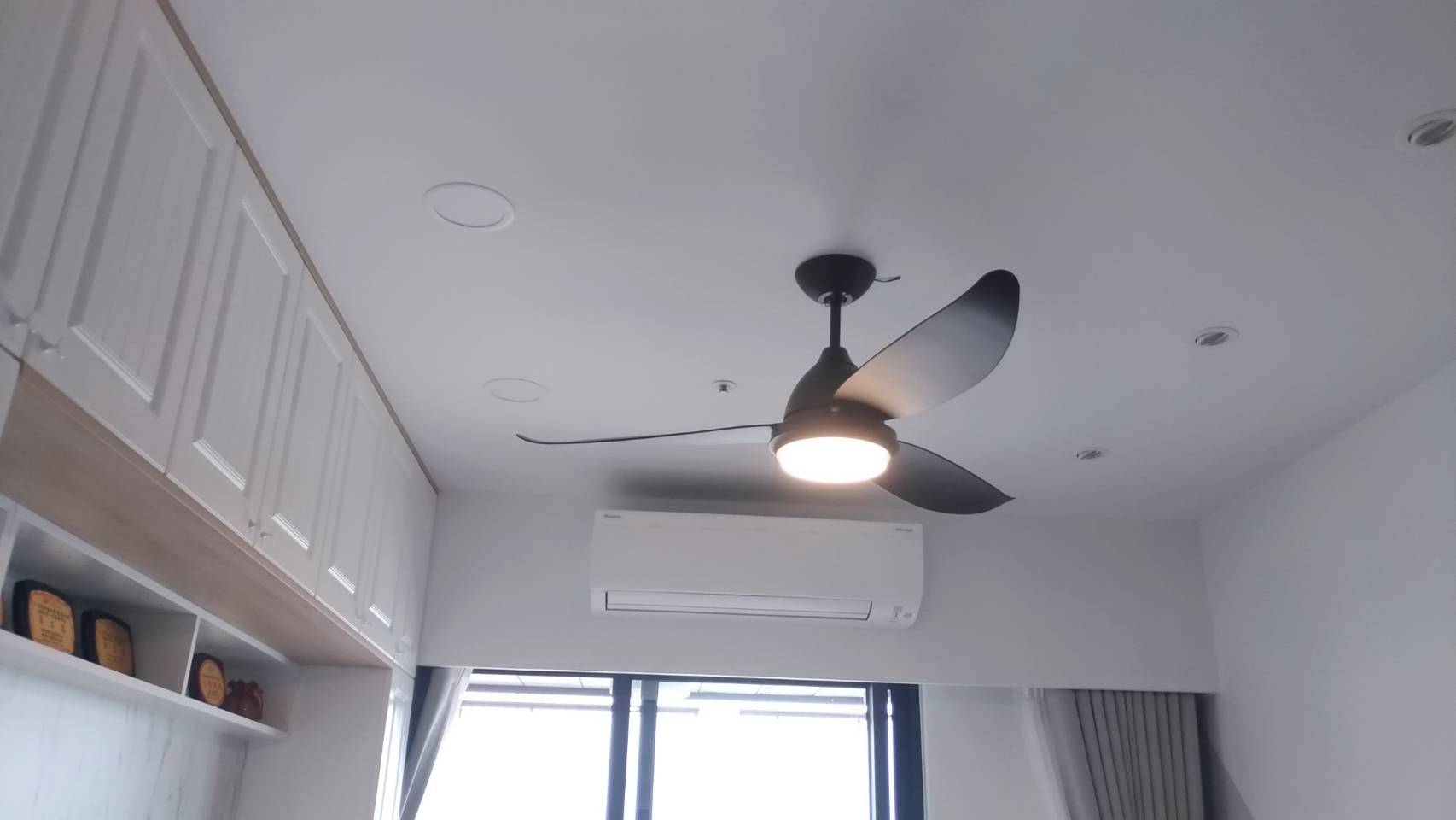 台灣製造 42吋 玉兔 DC吊扇(DC變頻+六段全功能遙控器+LED 21W三段切換調光調色燈具)靜音馬達 | 蝦皮購物