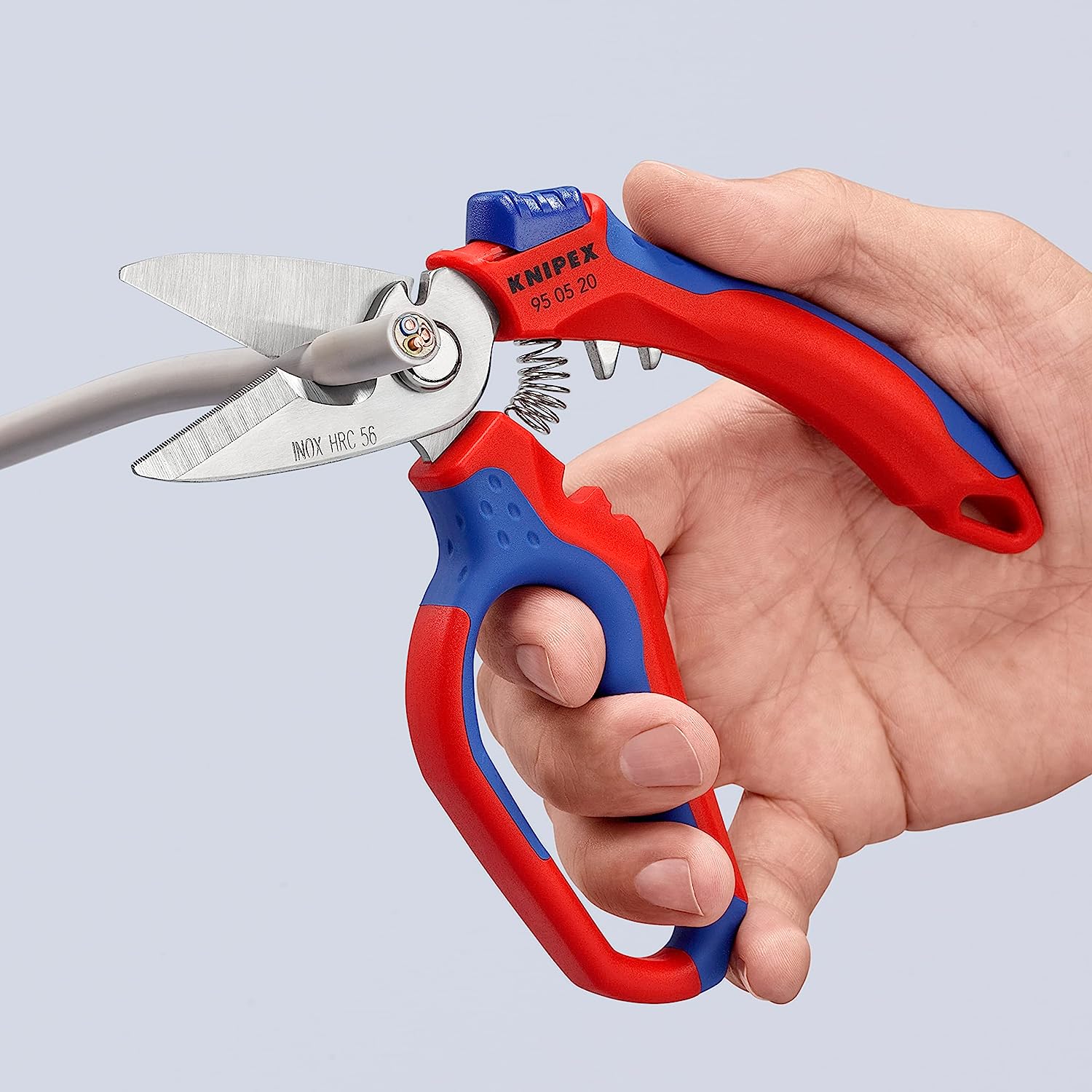 【美德工具】knipex 95 05 20 SB 斜角電工剪刀附00 19 75原廠腰間刀套組合 歪嘴電纜剪 | 蝦皮購物