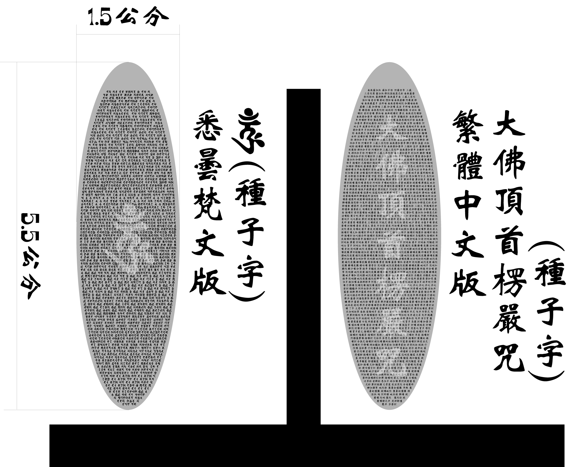 台灣設計製作｜楞嚴咒／楞嚴神咒／大佛頂首楞嚴神咒｜項鍊｜葉片款｜悉曇梵文／繁體中文｜316不鏽鋼｜愛橘地 | 蝦皮購物