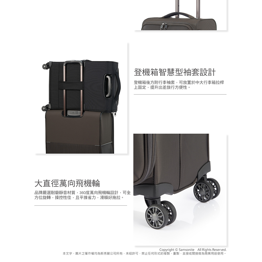 Samsonite 新秀麗 20/26/29吋 前開式上掀式行李箱/軟殼布箱/登機箱/旅行箱 73H 可擴充輕量防盜拉鍊 | 蝦皮購物