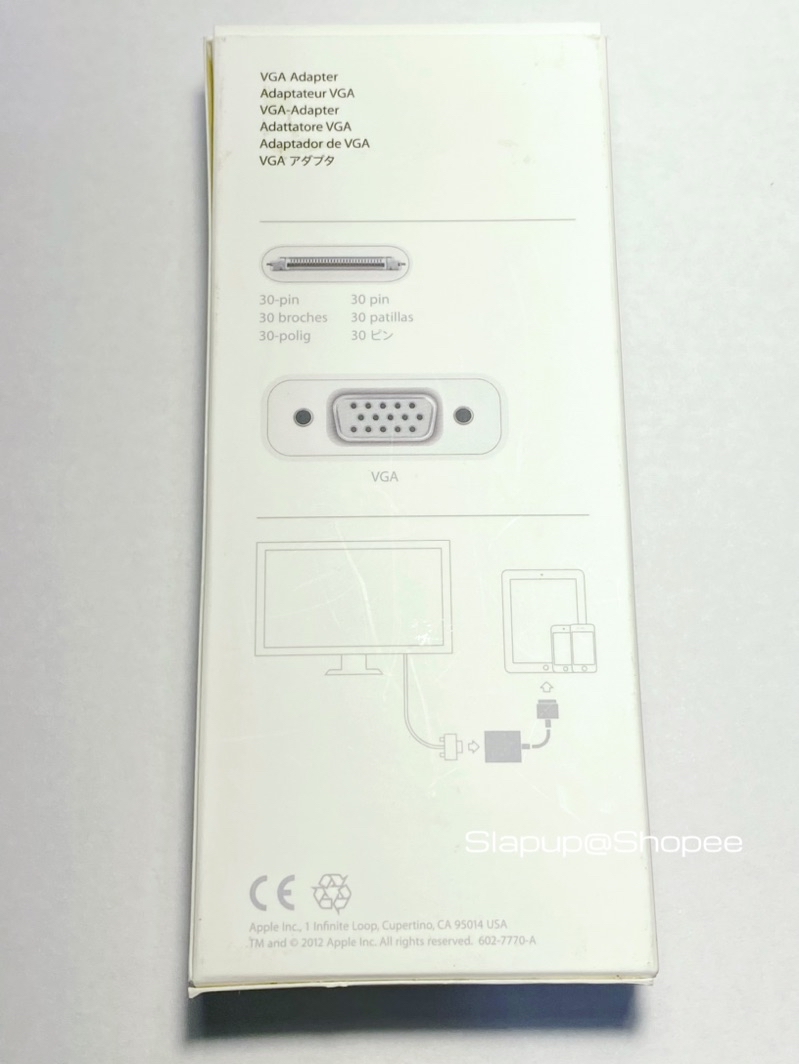 Apple 蘋果原廠VGA Adapter for ipad, iPhone | 蝦皮購物