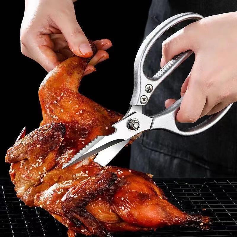 不鏽鋼剪刀 萬用大力剪 熟食剪刀 不銹鋼廚房剪刀 雞骨剪 烤肉剪刀 廚房剪刀 剪刀 開瓶器 萬用剪刀 廚具. | 蝦皮購物