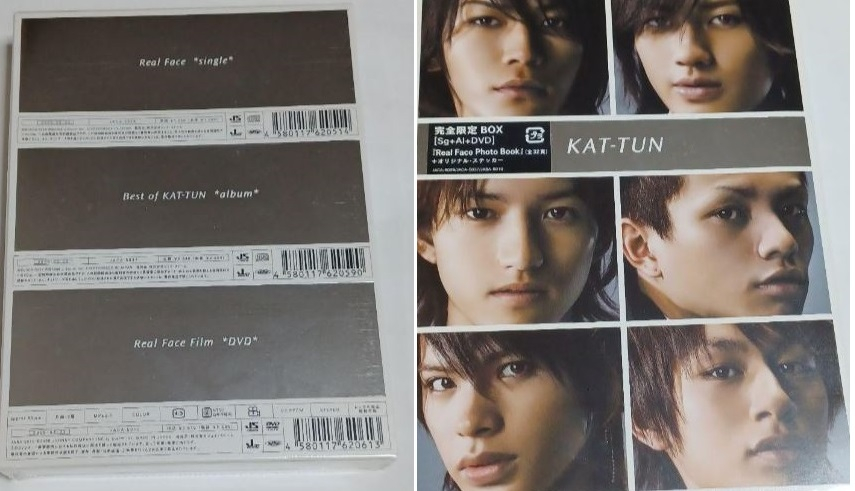日版KAT-TUN 完全限定BOX Real Face初回限定絕版珍藏赤西仁亀梨 日版KAT-TUN 完全限定BOX Real Face初回限定絕版珍藏赤西仁亀梨