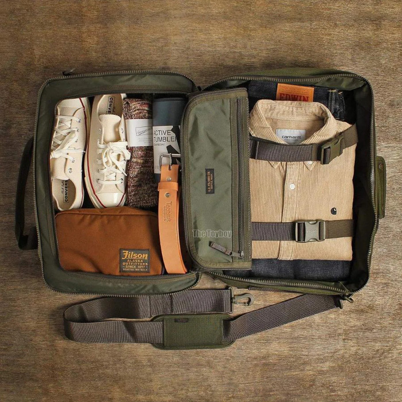 台灣代理商 公司貨 FILSON RIPSTOP NYLON PULLMAN 3WAY BAG 綠色 黑色 三用後背包 | 蝦皮購物