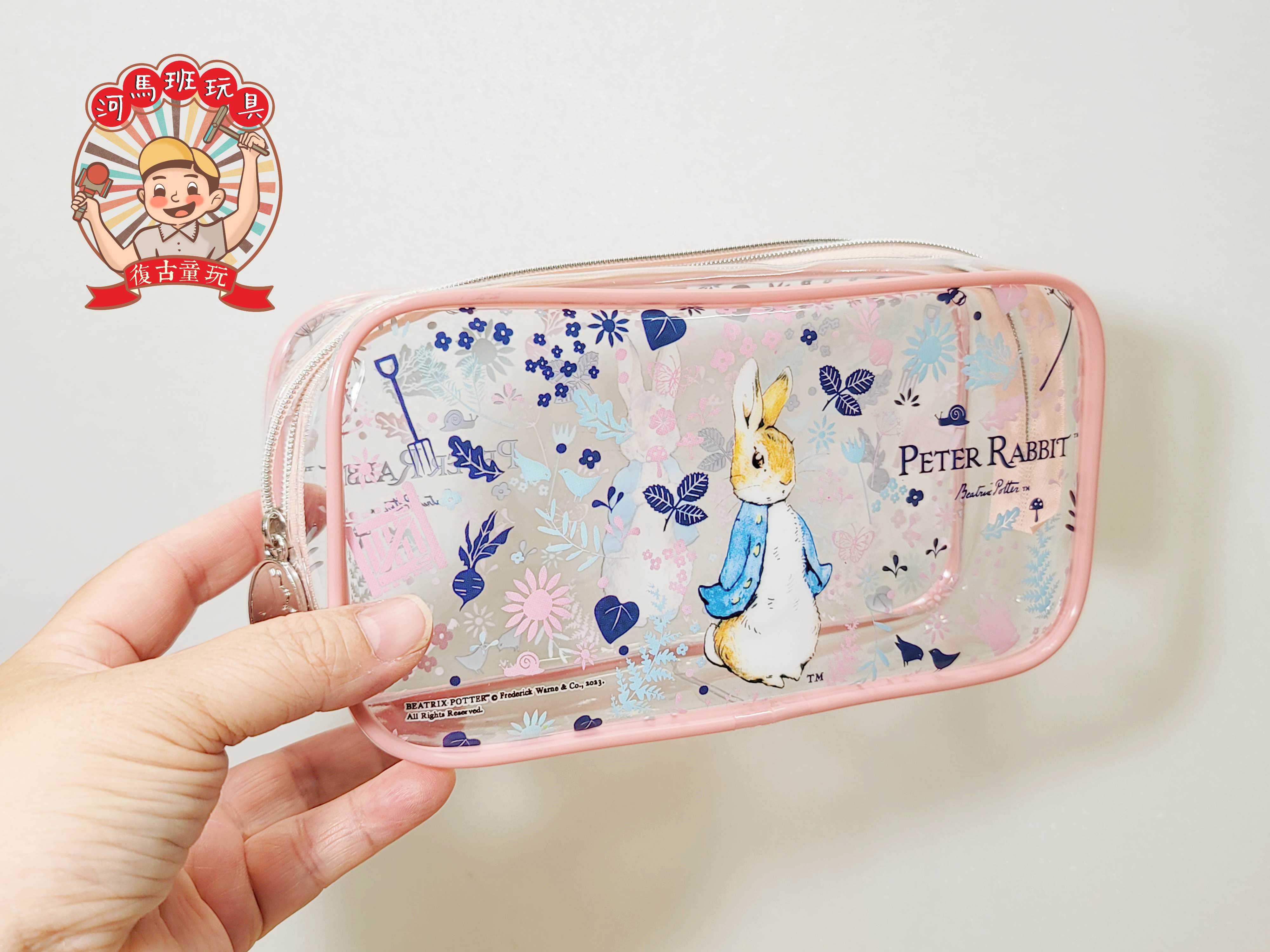 河馬班玩具-授權文具-peter rabbit彼得兔(經典系)大方透明筆袋/化妝包 | 蝦皮購物