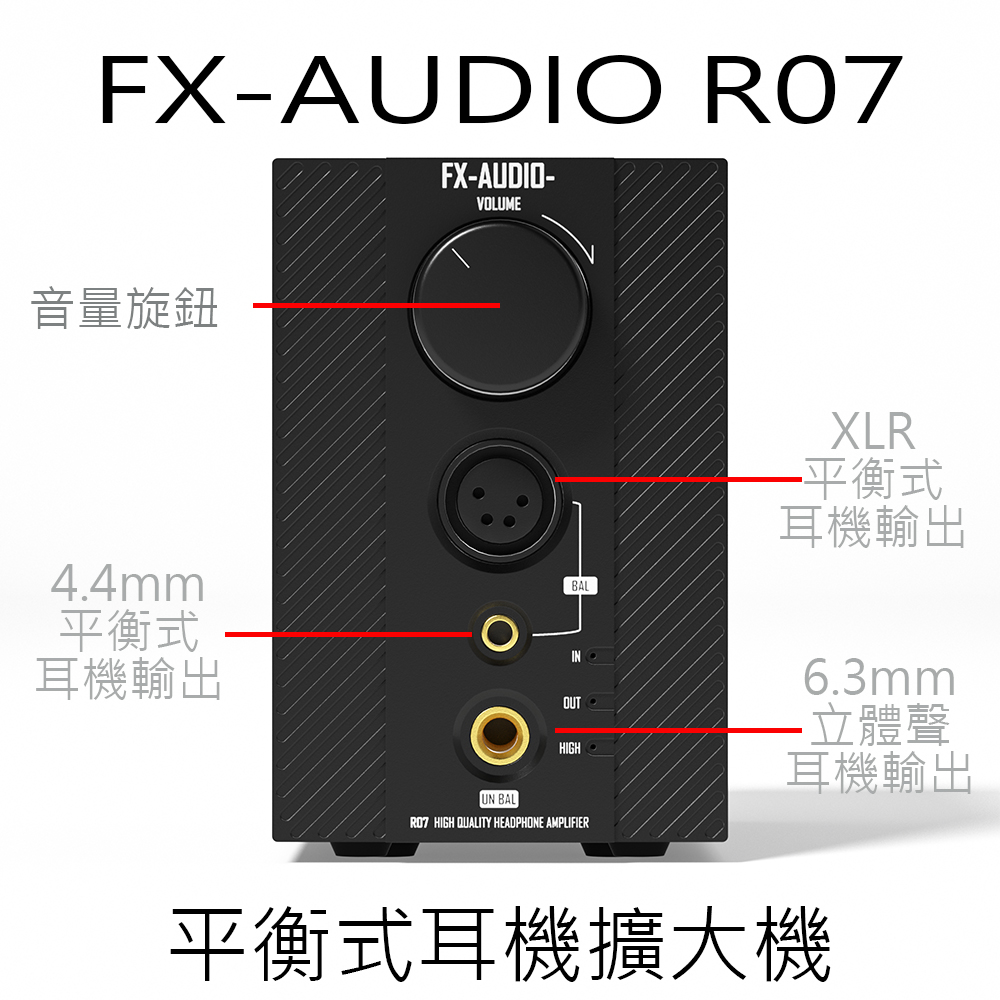 【寒舍小品】全新公司貨 FX-AUDIO R07 平衡式耳機擴大機 XLR 4.4mm 6.3mm | 蝦皮購物
