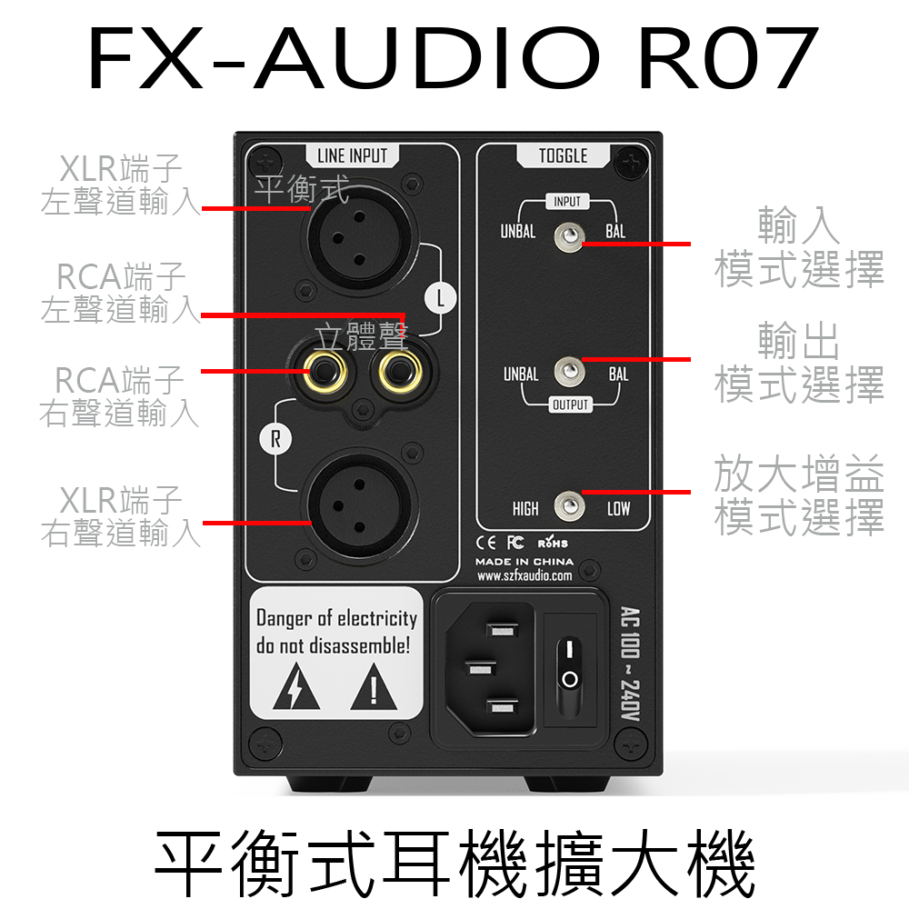 【寒舍小品】全新公司貨 FX-AUDIO R07 平衡式耳機擴大機 XLR 4.4mm 6.3mm | 蝦皮購物