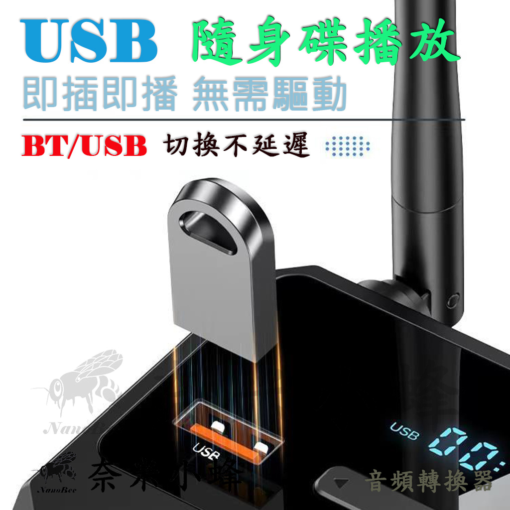 USB/BT5.3 音頻轉換器RCA/光纖音源輸出隨身碟Bose 揚聲器改裝MP3