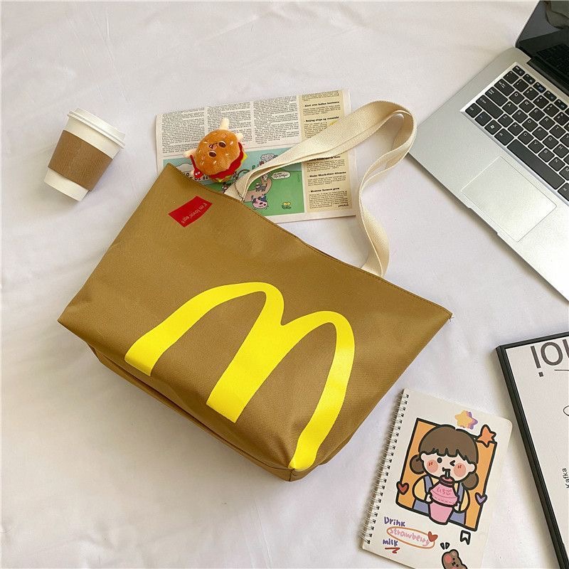 《台灣現貨24H出貨》文創包包 大容量 麥麥 肩背包 小紅書同款 文青包包 | 蝦皮購物