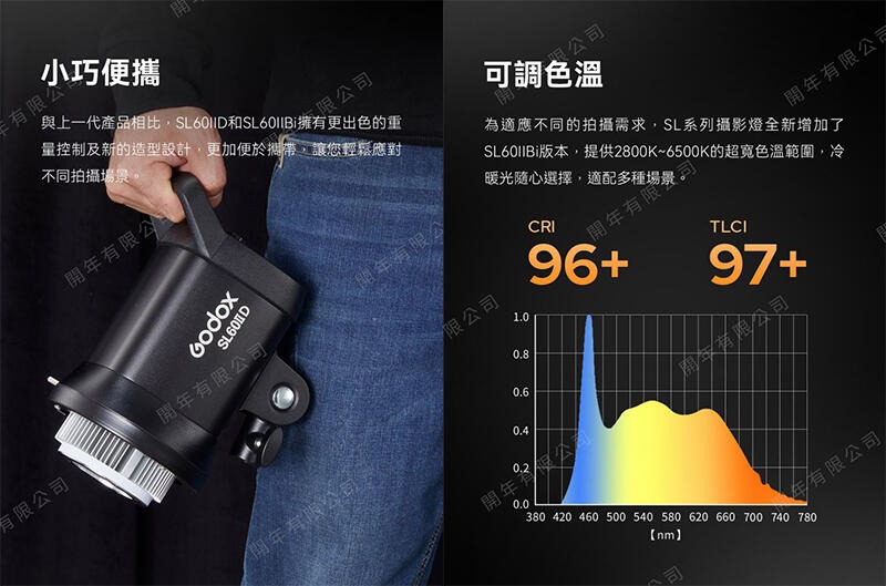 ☆大人氣☆公司貨 Godox 神牛 SL-60 II D 白光 / SL60II BI 雙色溫 60W LED 持續燈 | 蝦皮購物