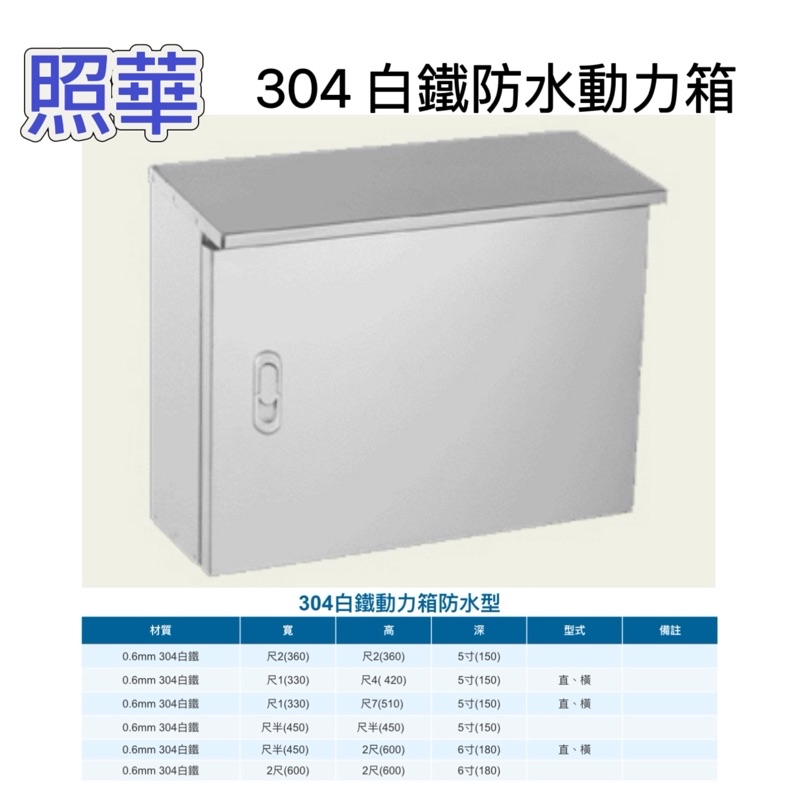 照華 304 白鐵防水箱 動力屋外防水箱 白鐵 不鏽鋼防水箱 白鐵箱 開關箱 防水型 | 蝦皮購物
