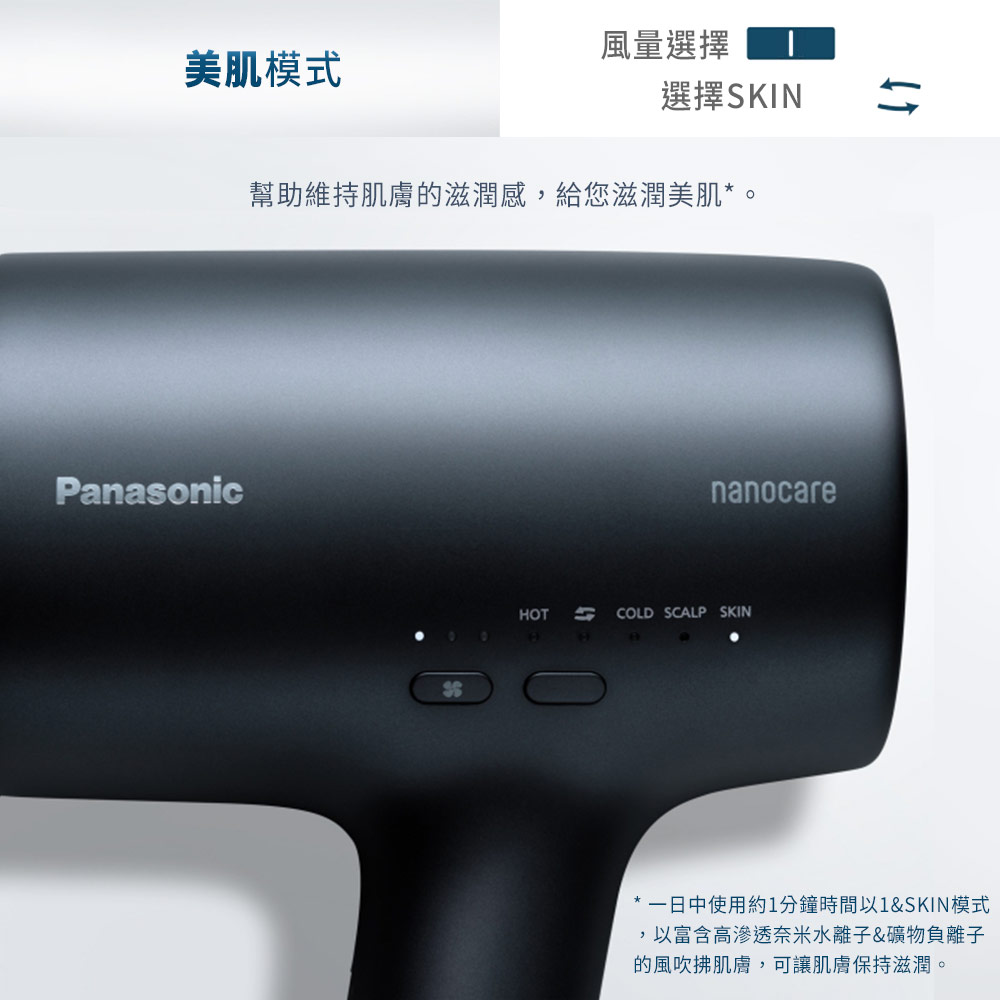 Panasonic國際】EH-NA0J-W 高滲透奈米水離子吹風機(羽絨白