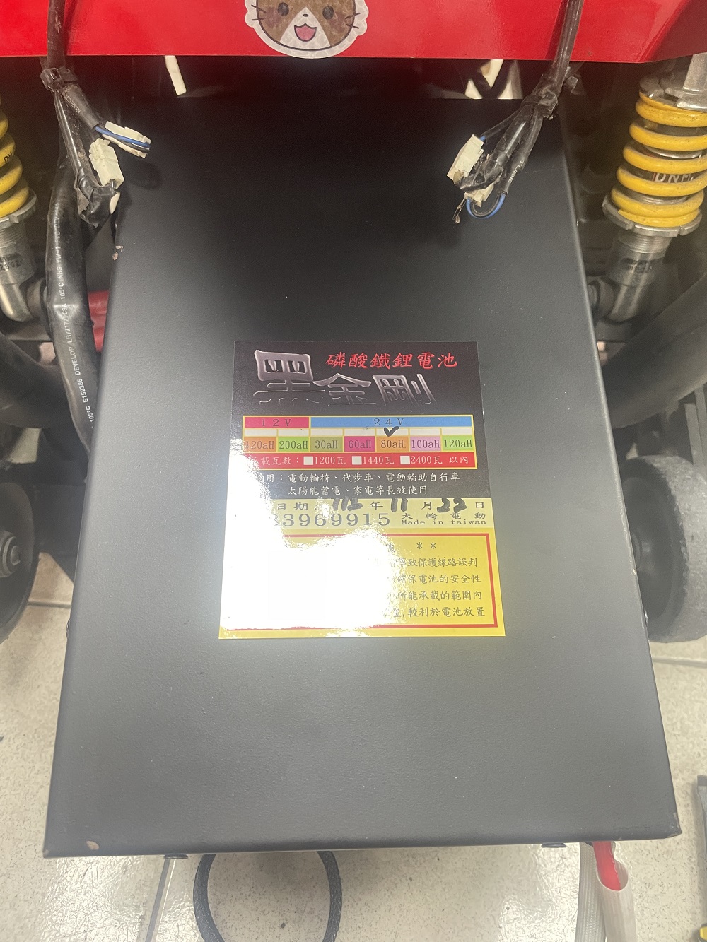 大輪電動~電動輪椅必翔專用鋰鐵電池保固二年、千萬保險、60ah、80ah、100ah、120ah | 蝦皮購物