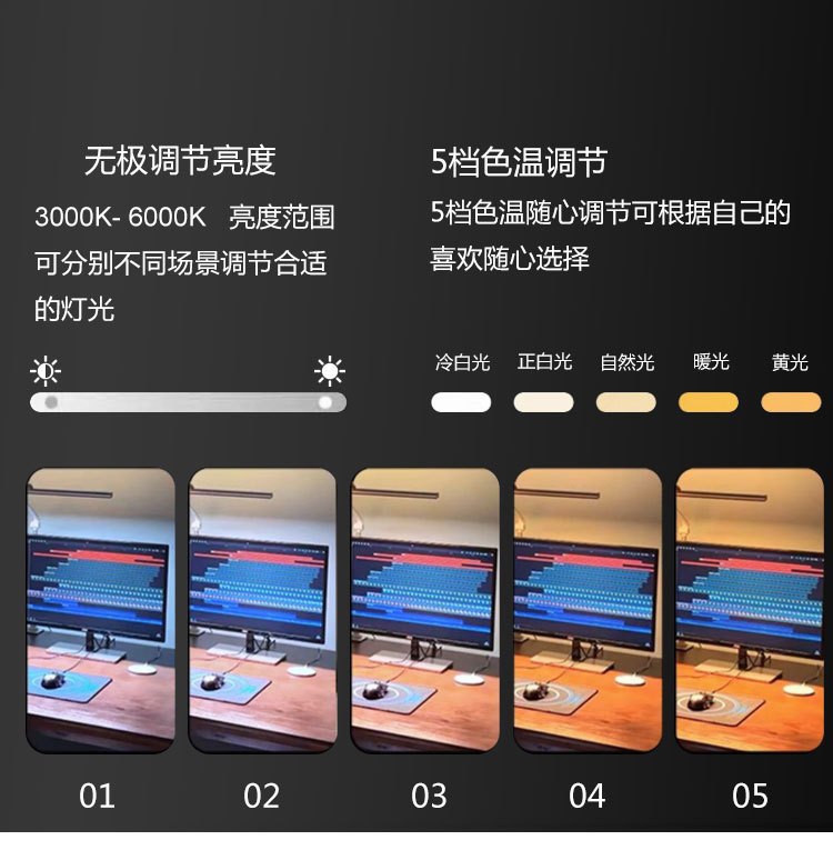 LED 螢幕掛燈 護眼檯燈 螢幕護眼燈 電腦檯燈 筆電燈 螢幕燈 螢幕夾燈 電腦燈 電腦掛燈 書桌學習燈 櫥櫃夾燈 | 蝦皮購物