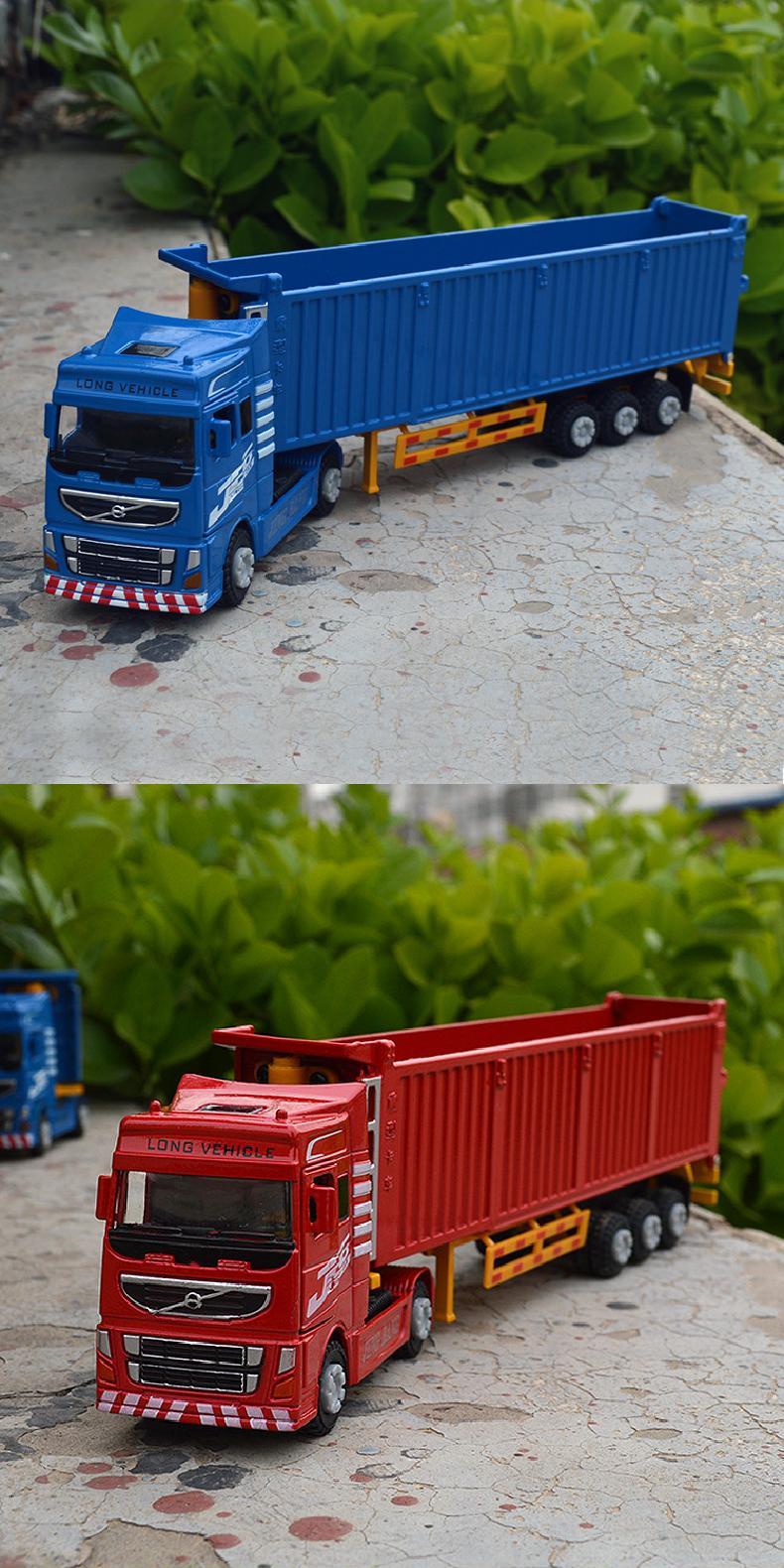 🌈精邦1：60重型卡車模型半掛貨車自卸車翻斗車玩具合金工程運輸車 蝦皮購物 