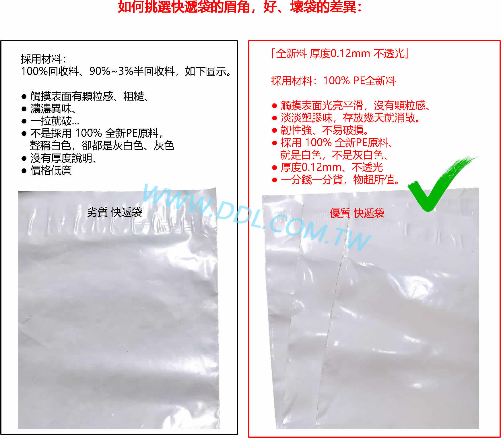 💥 自黏袋 破壞袋 便利袋袋 全新料加厚 白色快遞袋 PE包裝袋-- 「全新料 厚度0.12mm 不透光」，不唬爛 | 蝦皮購物