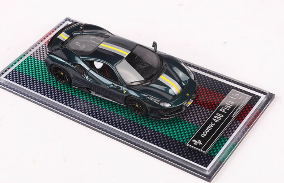 最適な価格 U2 グレー U2 novitec フェラーリ488ピスタ White 1/64 Limited ミニカー