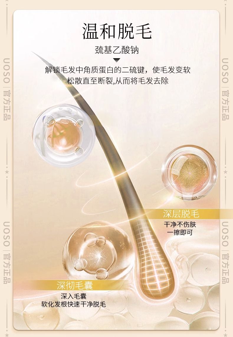 【官方正品】UOSO脫毛膏 慕斯臻皙植萃溫和護膚 腋下 腿毛 全身可用 | 蝦皮購物