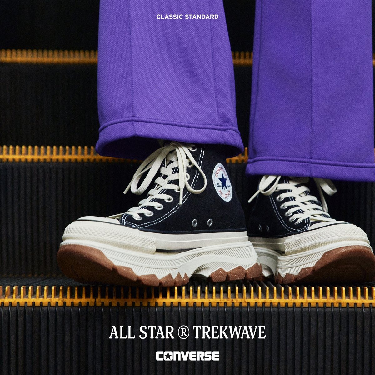 CHII】日本限定Converse ALL STAR Ⓡ TREKWAVE HI 高筒鋸齒厚底 CHII】日本限定Converse ALL STAR Ⓡ TREKWAVE HI 高筒鋸齒厚底
