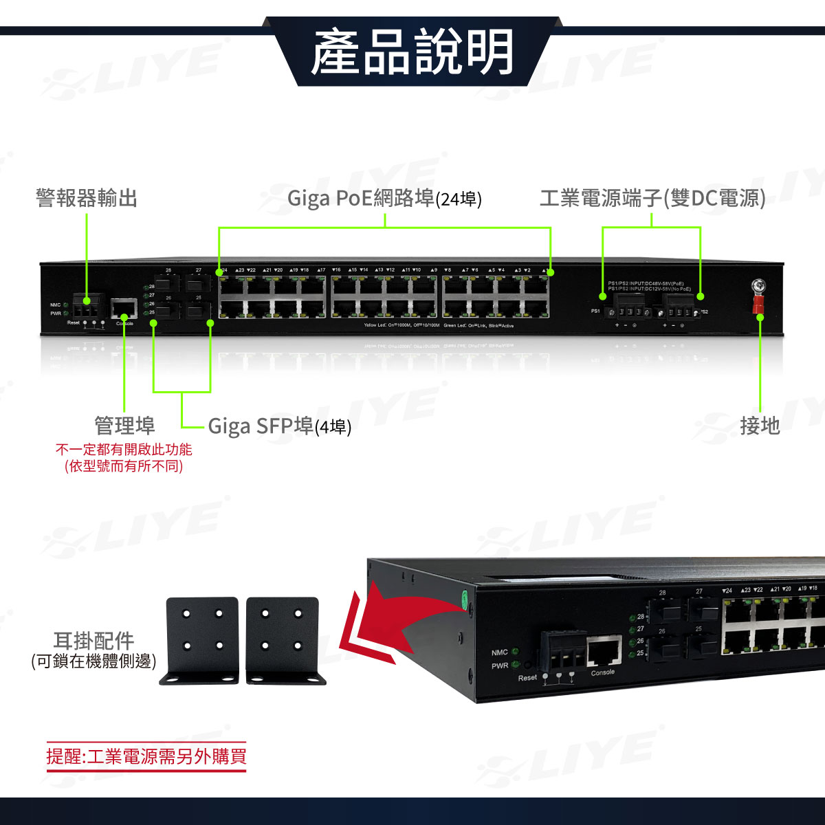 網路交換器 PoE 【 24+4埠 】 Switch Giga 396W RJ45 PoE 24網路孔 千兆交換器 | 蝦皮購物