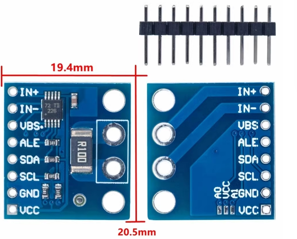 【可開統編發票】CJMCU-226 INA226 電壓 電流功率 監控器 報警功能 36V 雙向 I2C | 蝦皮購物