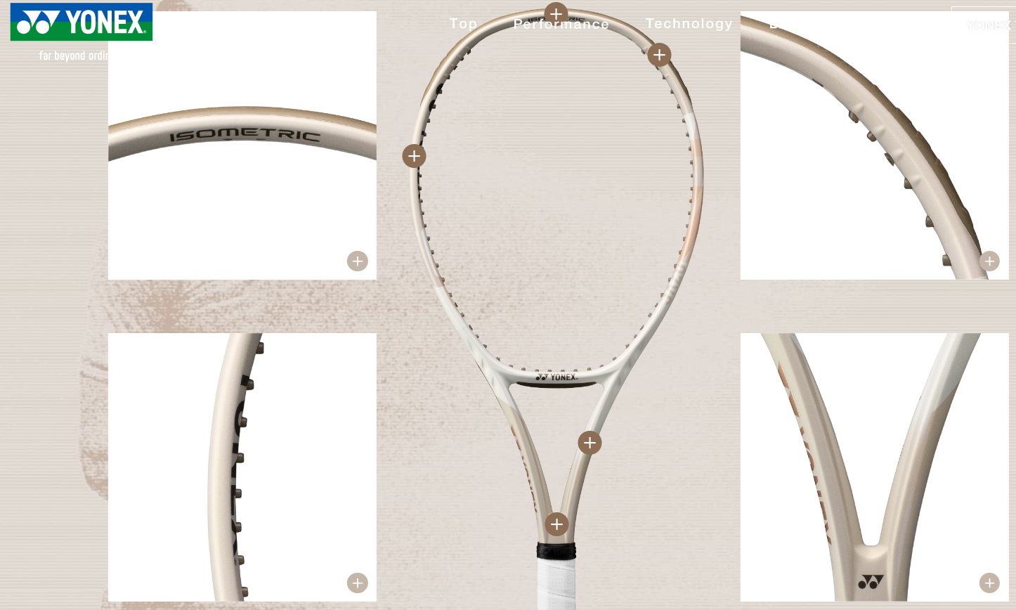 總統網球Yonex 2023 沙米色サンドベージュVCORE 98 100 100L 網