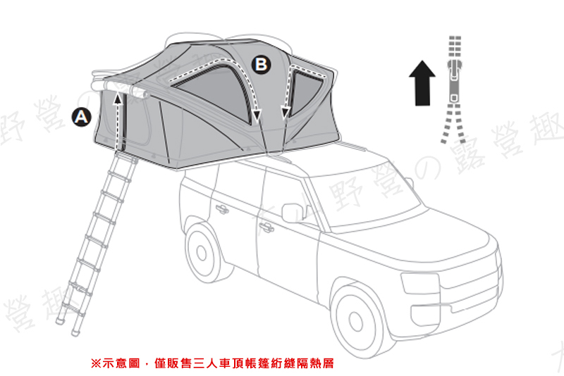 【大山野營-露營趣】THULE 都樂 901858 三人車頂帳篷絎縫隔熱層 隔熱罩 保暖罩 專用車頂帳 車頂帳棚 露營帳 | 蝦皮購物