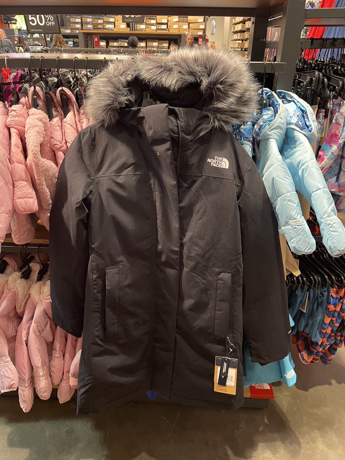 North face arctic online parka femme