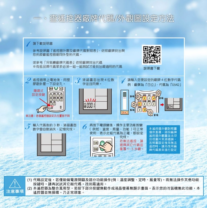 聖岡科技Dr.AV AC-808(C) 北極熊 (萬用) 液晶 冷氣遙控器1000合1數字代碼設定 贈4號電池 | 蝦皮購物