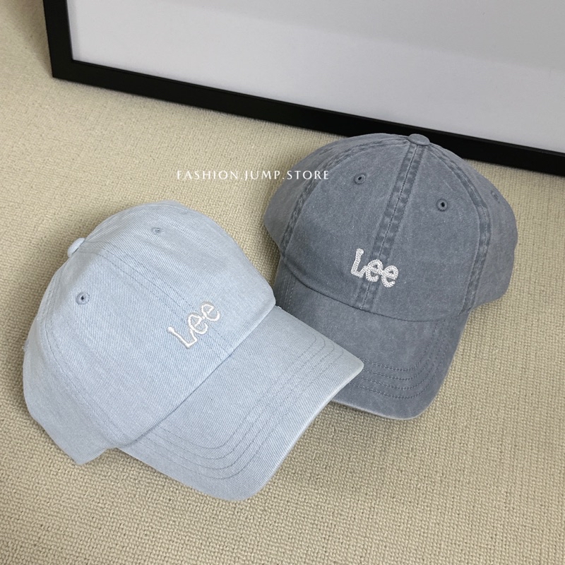 【FJstore】韓國限定 LEE 小標老帽 帽子 韓國代購 街頭 穿搭 棒球帽