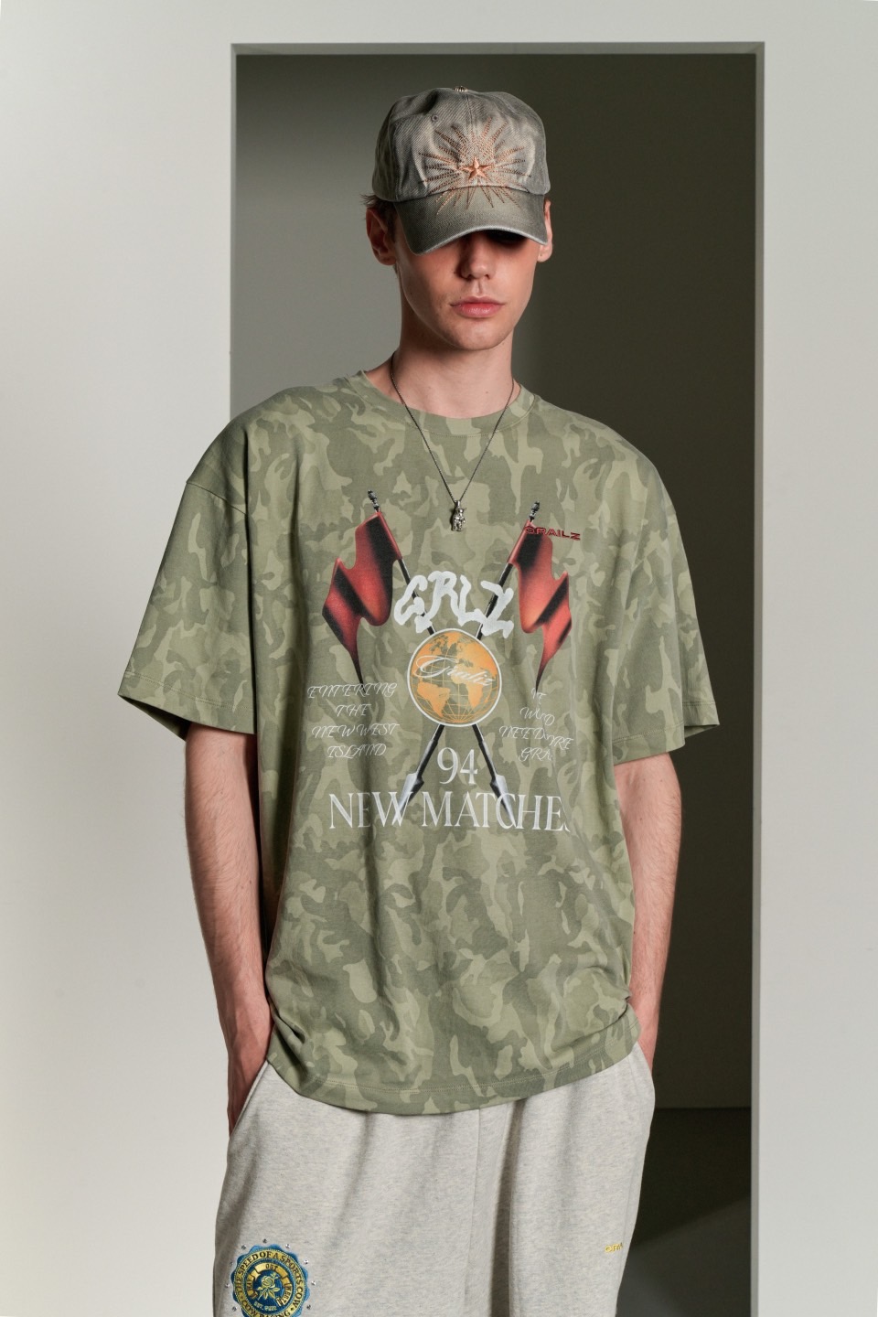 石頭選貨🪨】預購GRAILZ CAMO RACING FLAG T-SHIRTS [CAMO] 迷彩