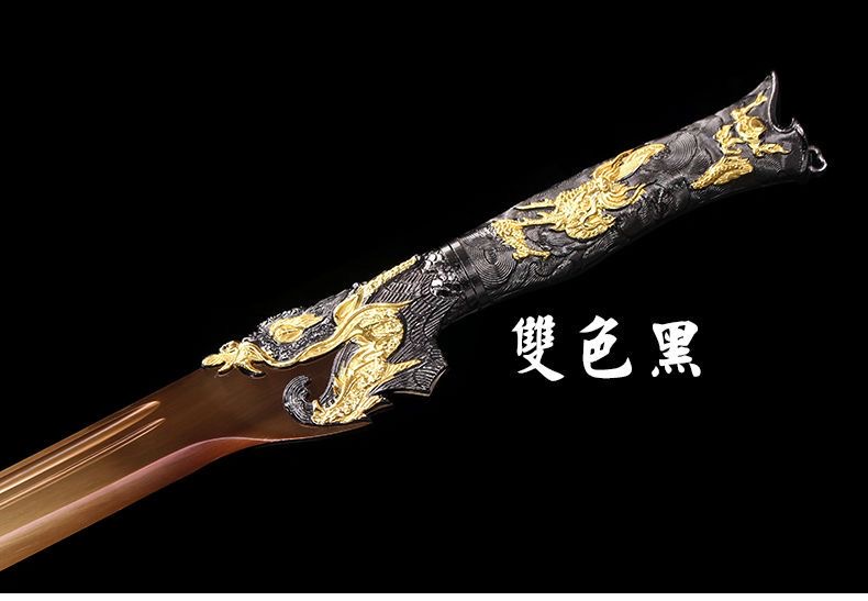 [符龍繍春刀] 繍春刀 牛尾刀 苗刀 手鍛造打 鋼刀 冷兵器 古兵器 武具 龍泉市雁翎刀牛尾刀一體鍛打繡春刀清腰刀花紋鋼刀劍唐橫刀未開刃