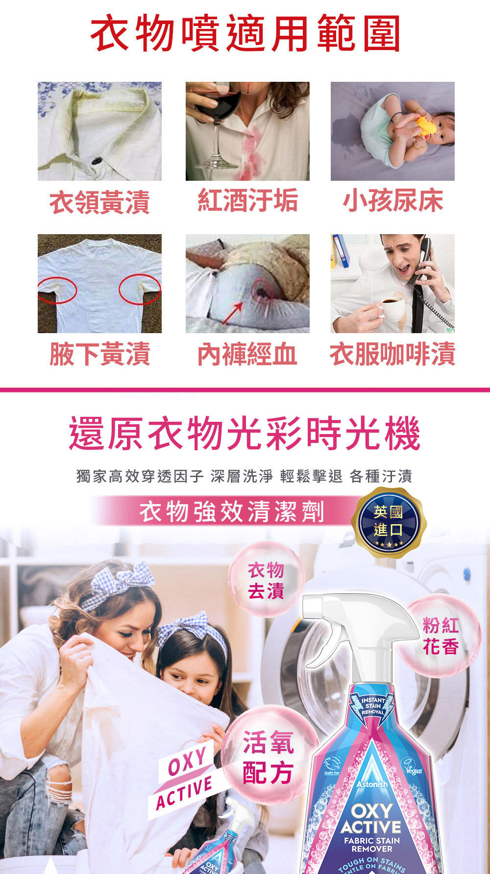 【Astonish】英國潔衣物強效去漬劑1瓶(750ml)活氧配方 衣服去漬 泛黃 衣領髒汙 彩色衣物適用 活氧衣物噴 | 蝦皮購物