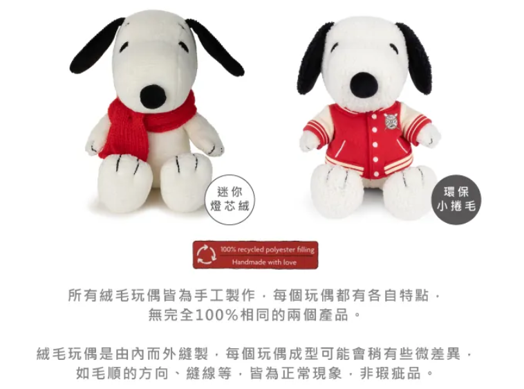 BON TON TOYS｜Snoopy史努比填充玩偶-校隊狗 25cm | 蝦皮購物