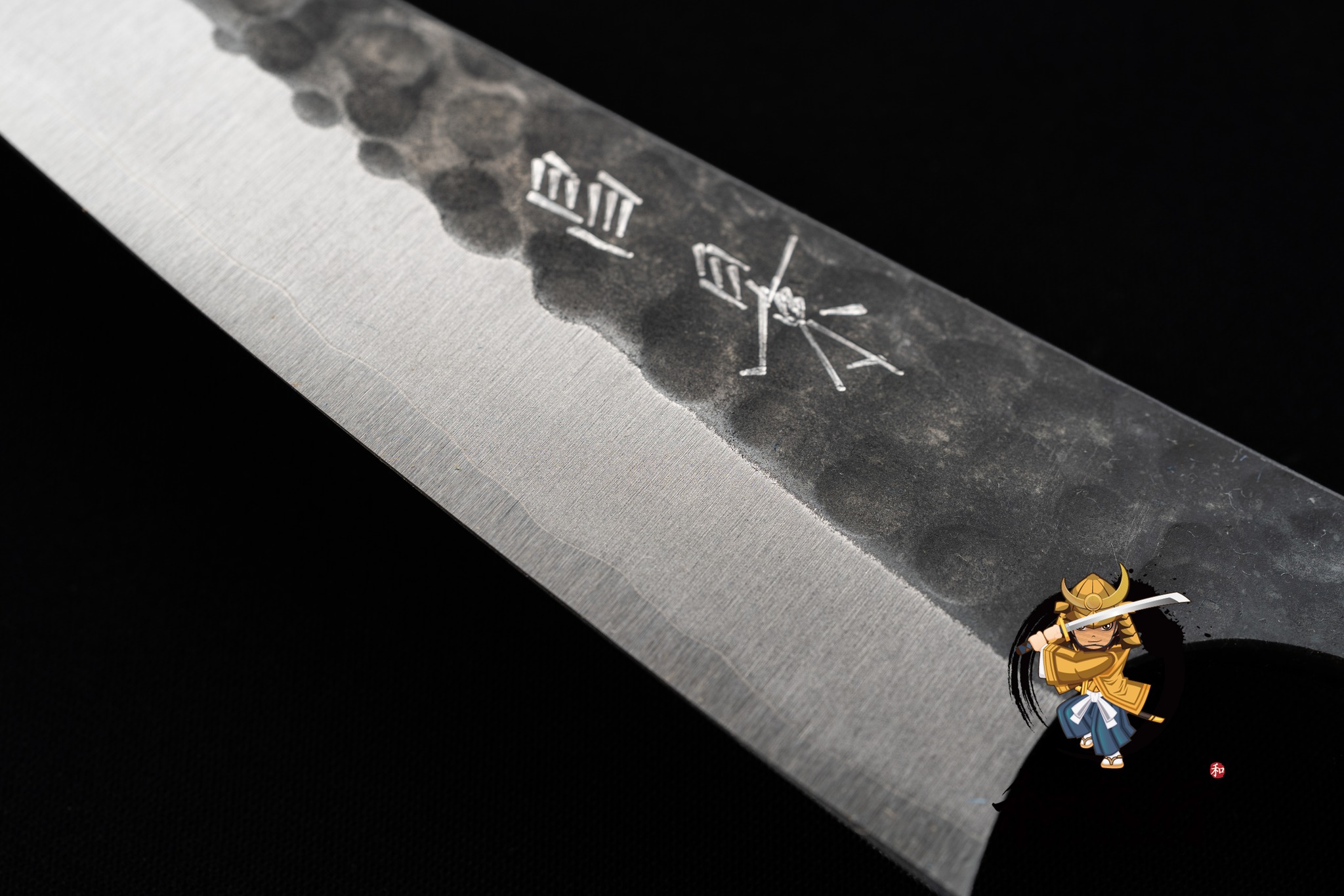 「和欣行」現貨、昌景 小石 超青鋼 刻骨刀 150 mm 黑打 槌目 櫻桃木八角柄 | 蝦皮購物